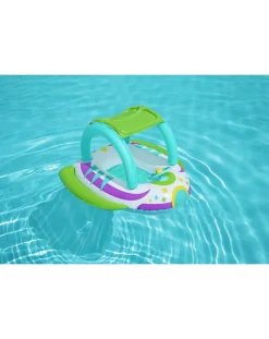 Bestway Secchielli E Giochi Mare-Gonfiabile Navicella Space Con Copertura 107X112 Cm -