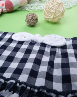 Prenatal Leggings E Gonne-Gonna Bimba Vichy Bianco/Nero