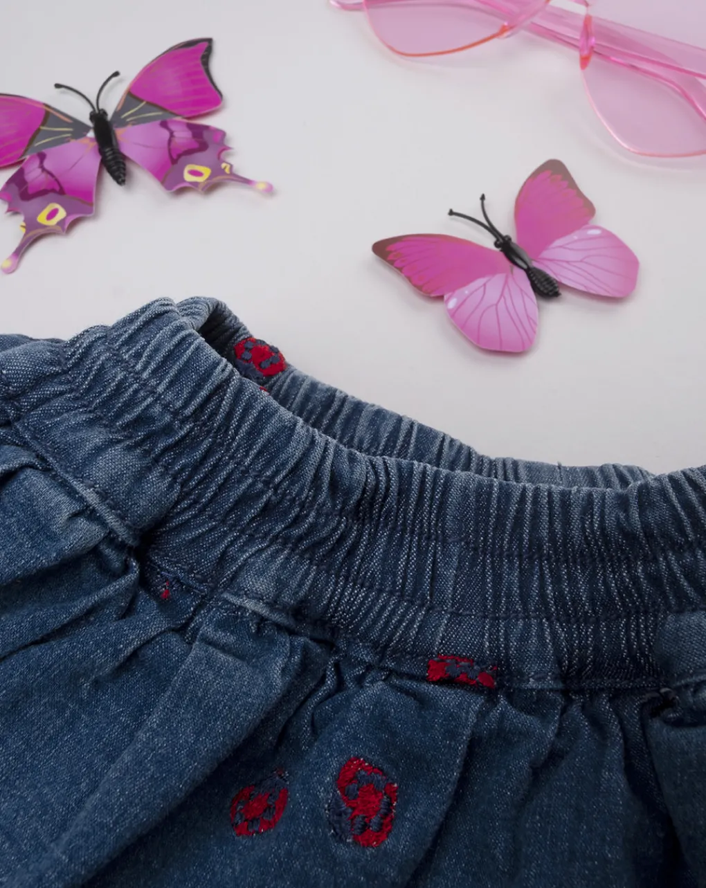 Prenatal Leggings E Gonne-Gonna Denim Bimba "Coccinelle”