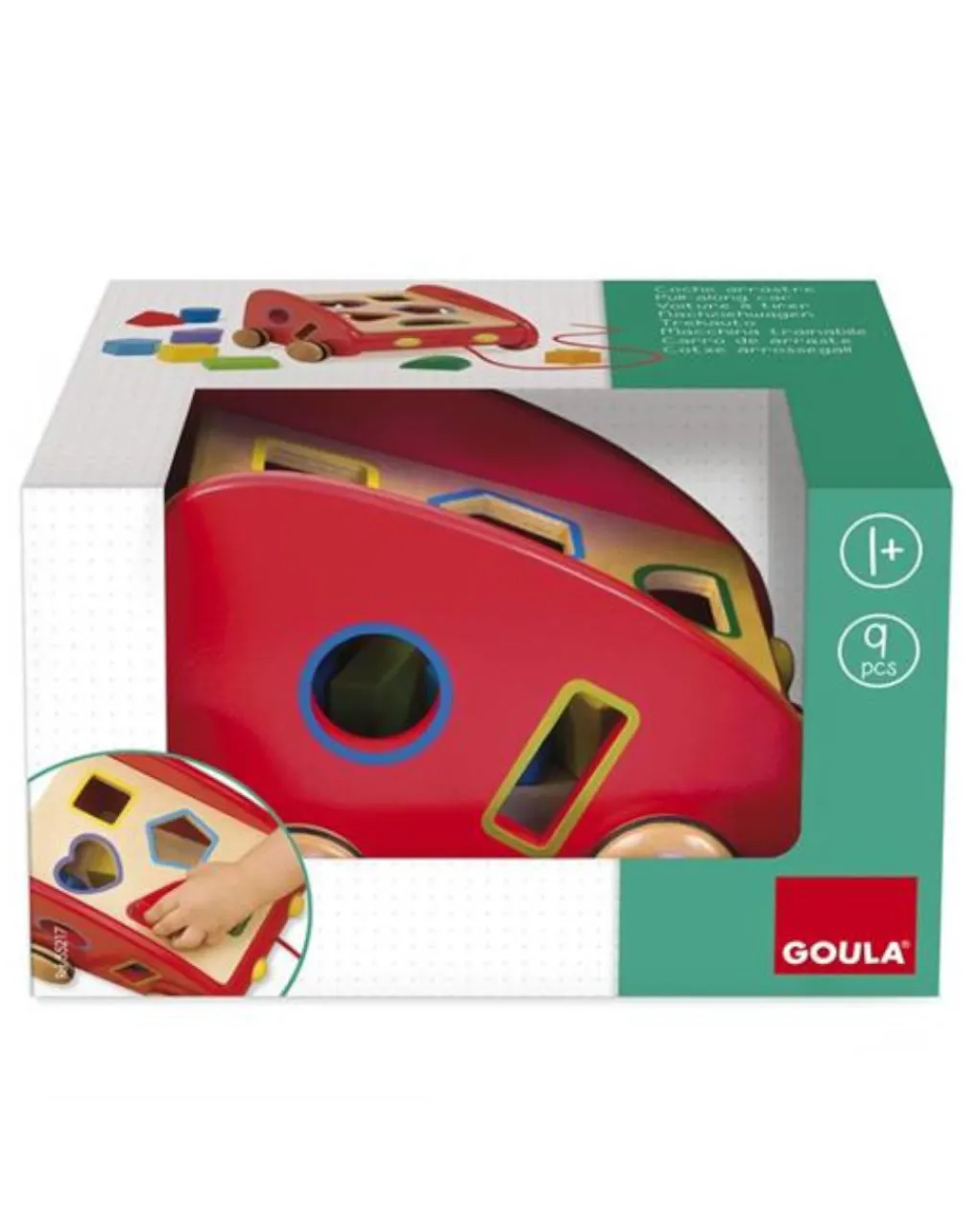 Goula Giochi In Legno-- Macchina Trainabile