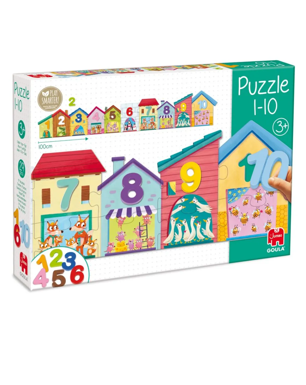 Goula Giochi In Legno-- Puzzle 1-10
