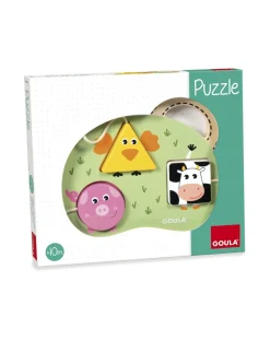 Goula Giochi Interattivi E Prescolari-- Puzzle 3 Animali Fattoria