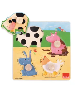 Goula Puzzle Per Bambini-- Puzzle Animali Fattoria Colore