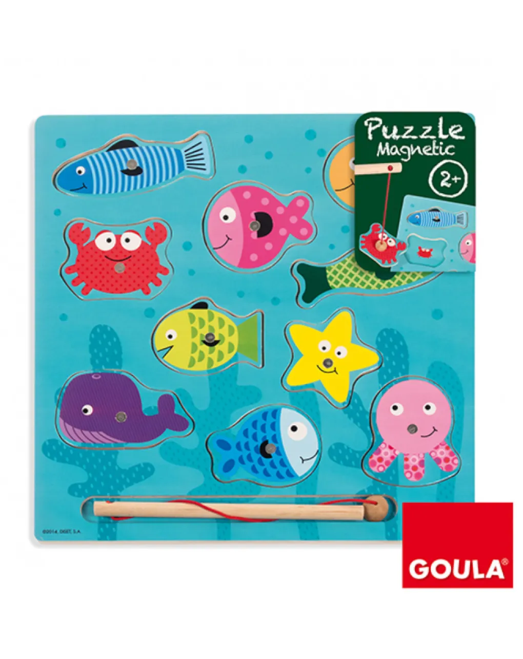 Goula Giochi In Legno-- Puzzle Pesca Magnetico