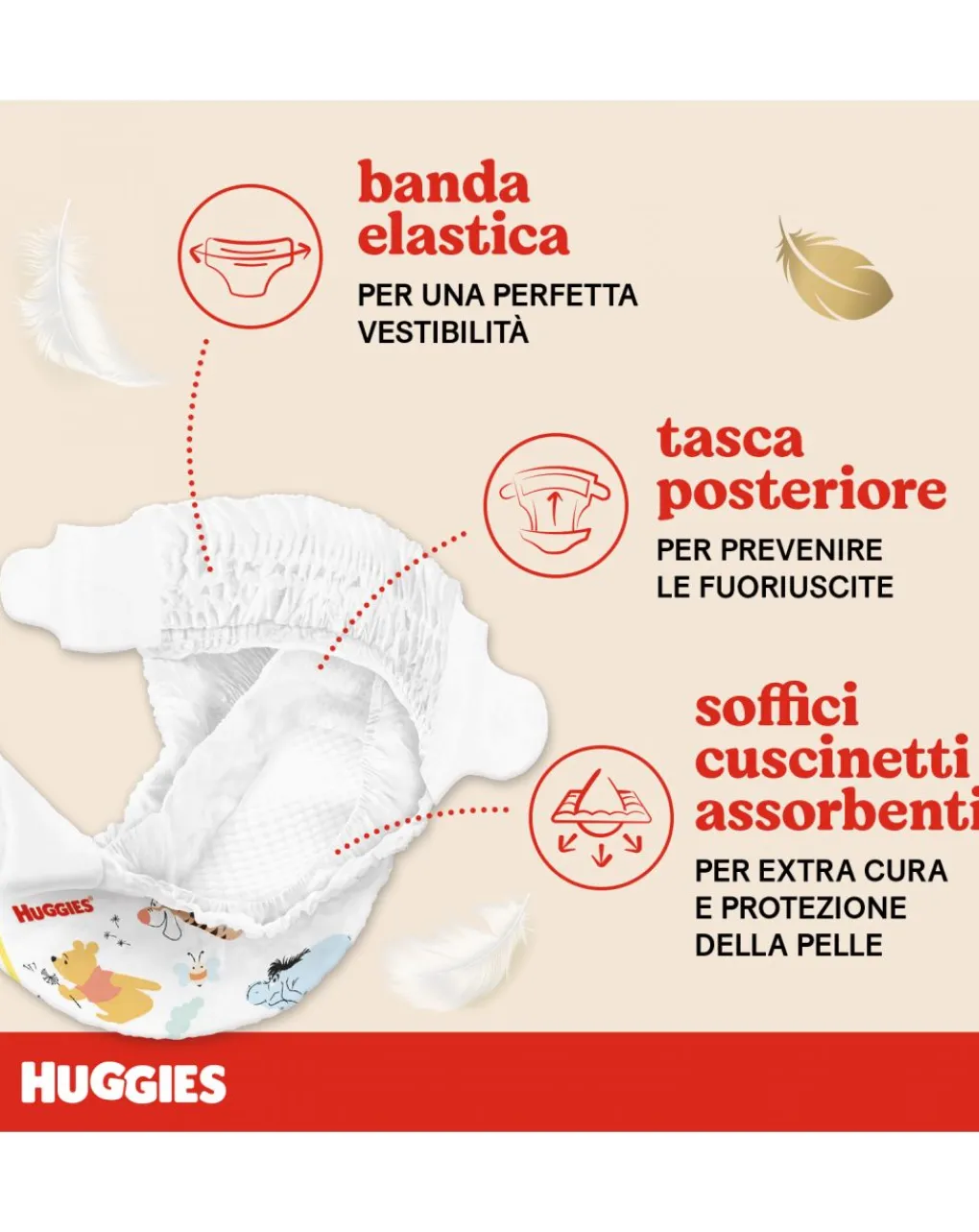 Huggies Taglia 5-Pannolini Extra Care Grande Tg. 5 (11-25 Kg) - 32 Pezzi