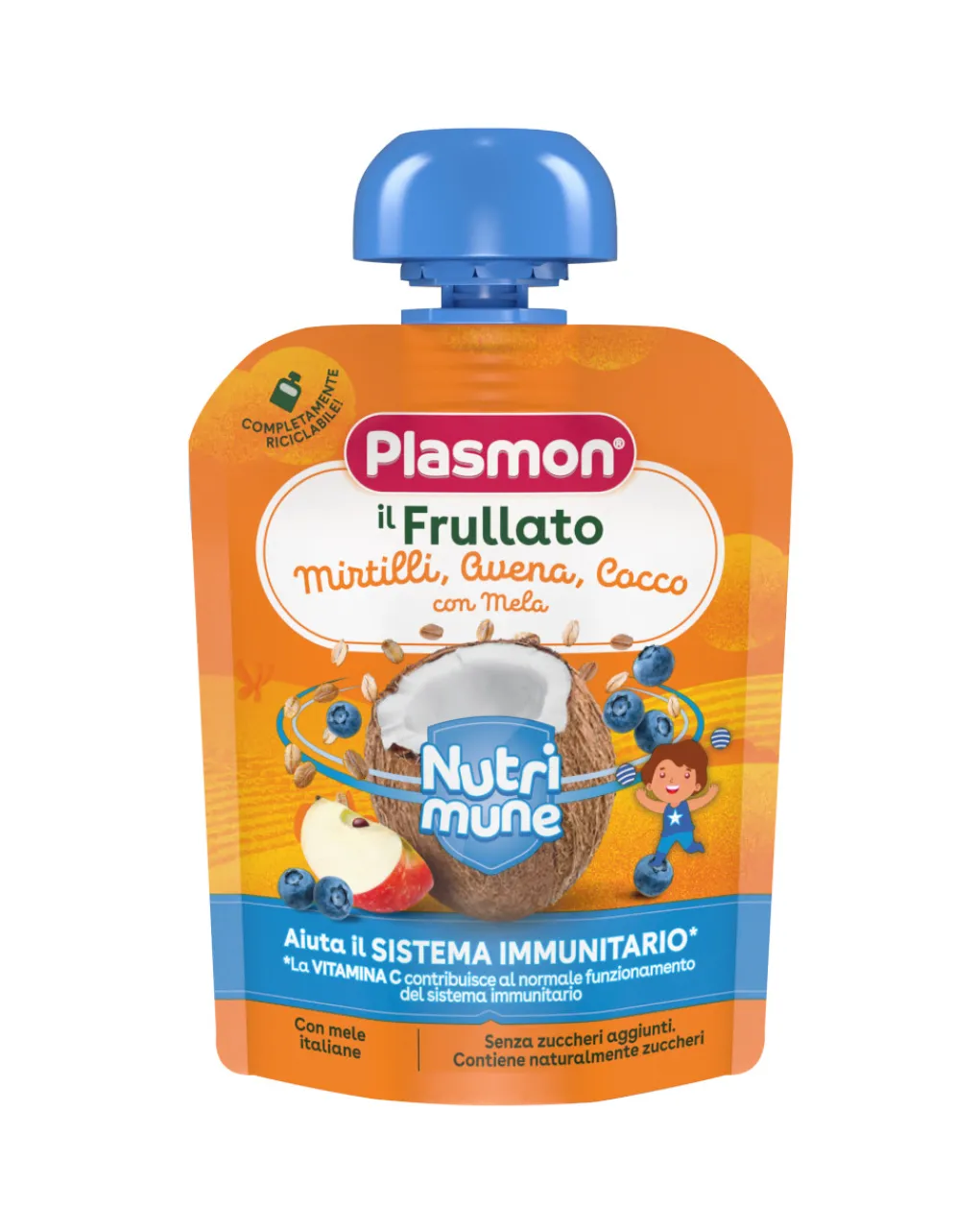 Hero Merende Da Bere-Il Frullato Nutri-Mune Mirtilliavenacoccomela 85G - Plasmon