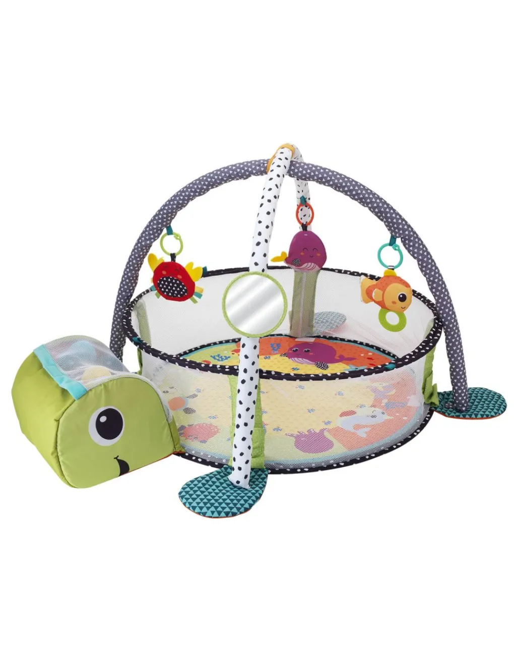 Infantino Palestrine E Tappeti Gioco-- Palestrina Tartaruga Con 20 Palline