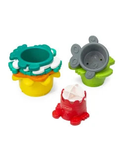 Infantino Giochi Primi Mesi-- Tazze Impilabili Con Forme Marine