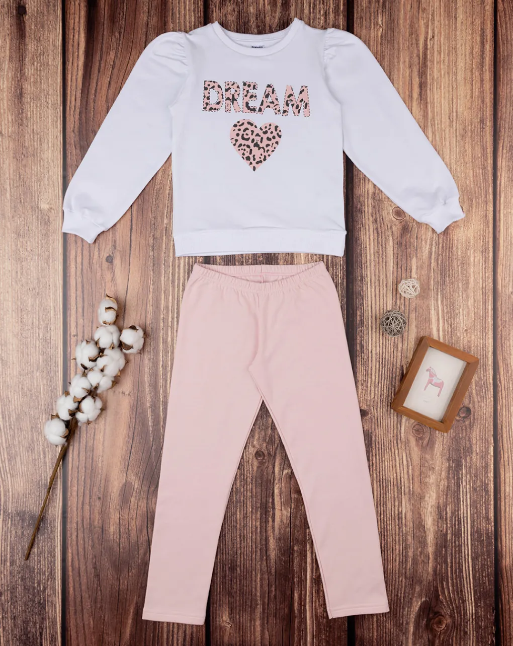 Prenatal Vestiti E Completi-Jogger Bambina Bianco E Rosa