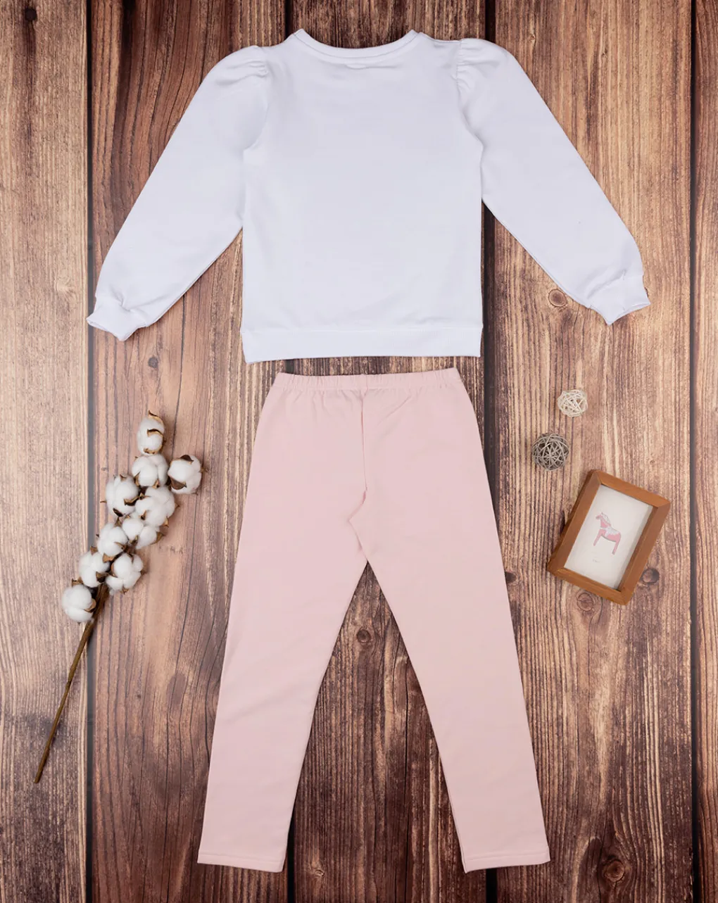 Prenatal Vestiti E Completi-Jogger Bambina Bianco E Rosa