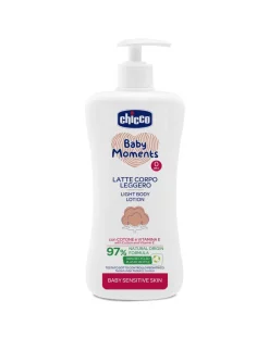 Chicco Creme Olii E Burrocacao-Latte Corpo Baby Moments Sensitive Skin