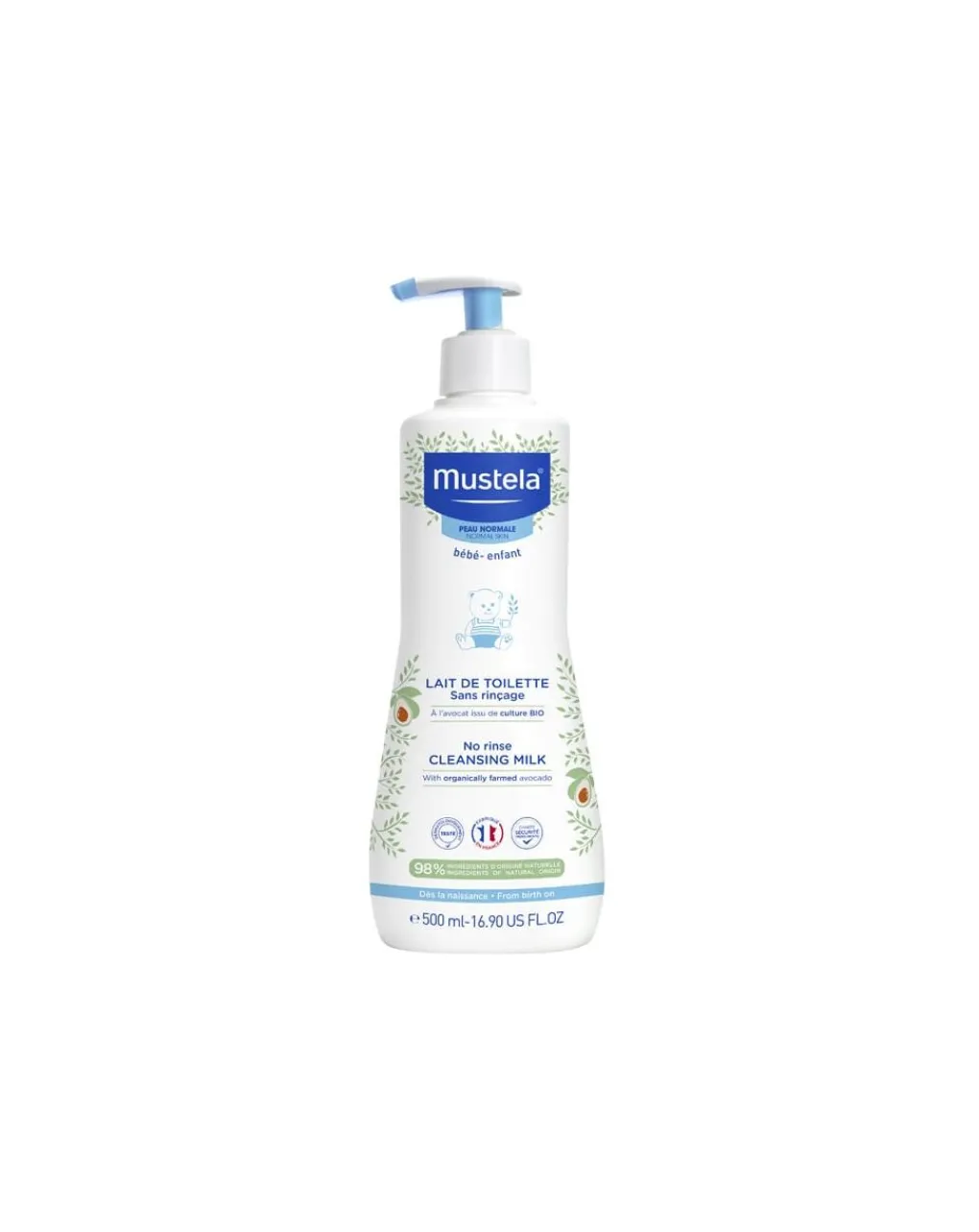 Mustela Saponi E Bagnoschiuma-Latte Di Toilette Senza Risciacquo 500 Ml