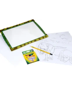 Crayola Giochi Creativi-Lavagnetta Luminosa Dinosauri 74-7497 -