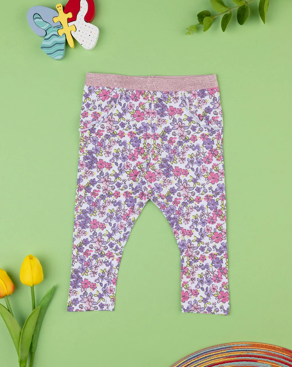 Prenatal Leggings E Gonne-Legging Bimba "Garden” Organic Cotton