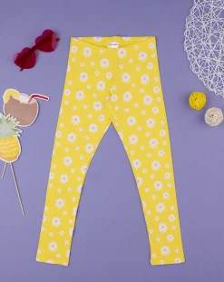 Prenatal Leggings E Gonne-Leggings Bambina Jersey Stretch Margherite Allover
