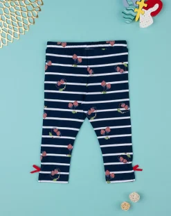 Prenatal Leggings E Gonne-Leggings Bimba Rigati Con Allover