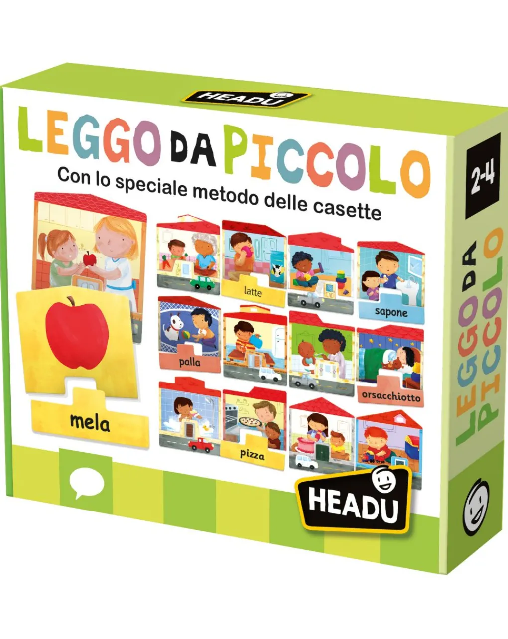Headu Giochi Didattici-Leggo Da Piccolo. Con L’Originale Metodo Delle Casette 2/4 Anni -