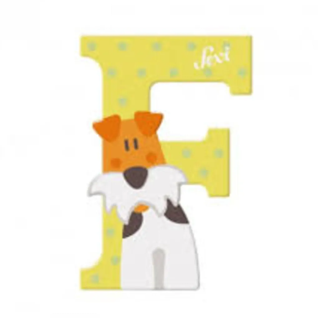 Sevi Giochi In Legno-Lettera F Fox Terrier
