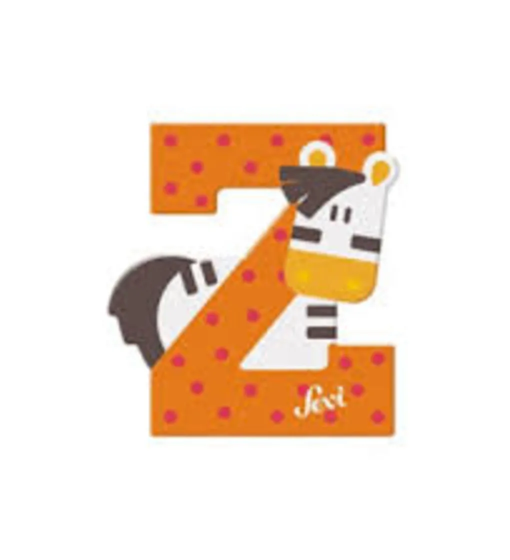 Sevi Giochi In Legno-Lettera Z Zebra