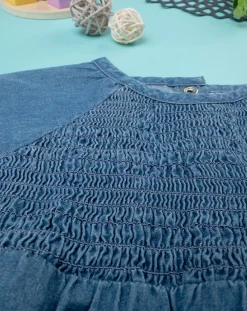 Prenatal Magliette Camicie E Body-Maglia Bambina Mezze Maniche Chambray