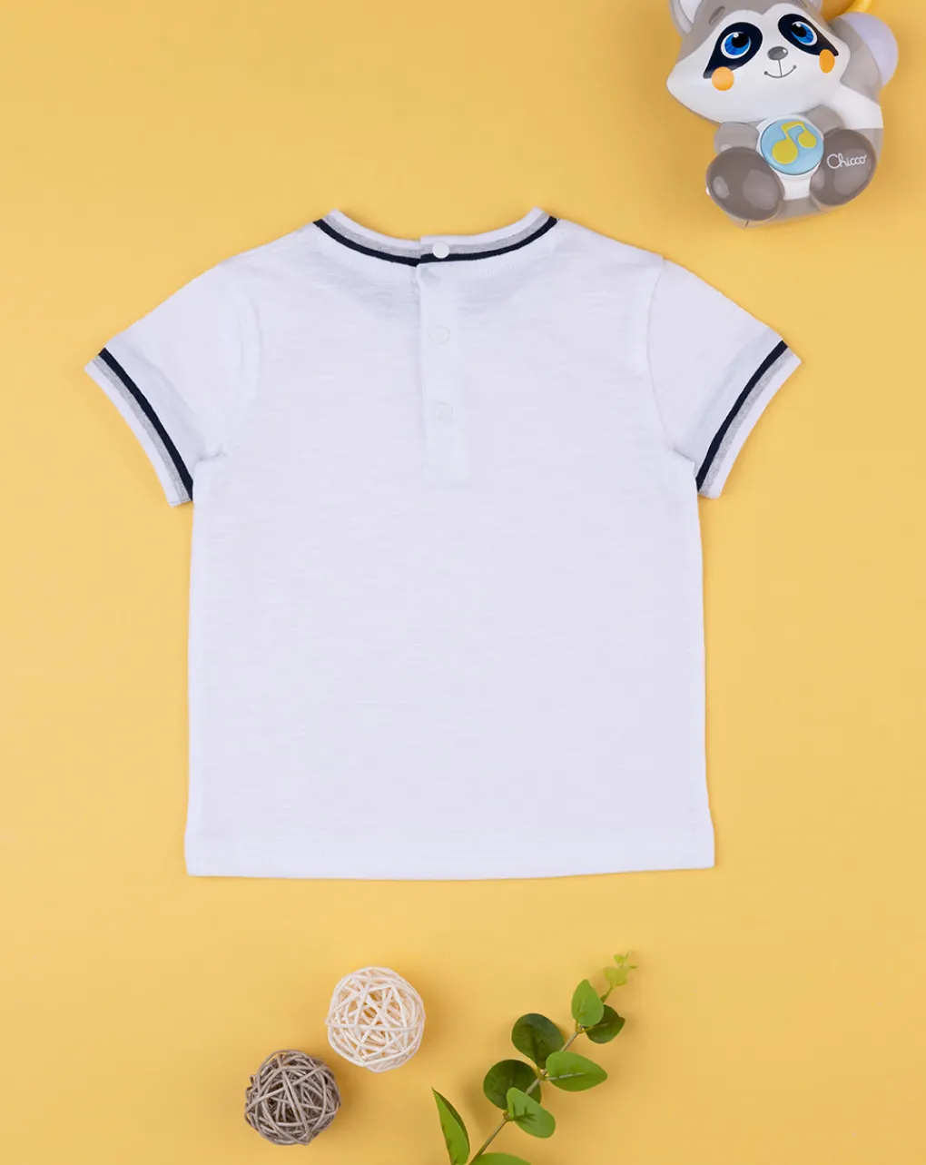 Prenatal Magliette Camicie E Body-Maglia Bianca Maniche Corte Basica Bimbo