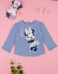 Prenatal Magliette Camicie E Body-Maglia Bimba "Minnie” Blu Organic Cotton
