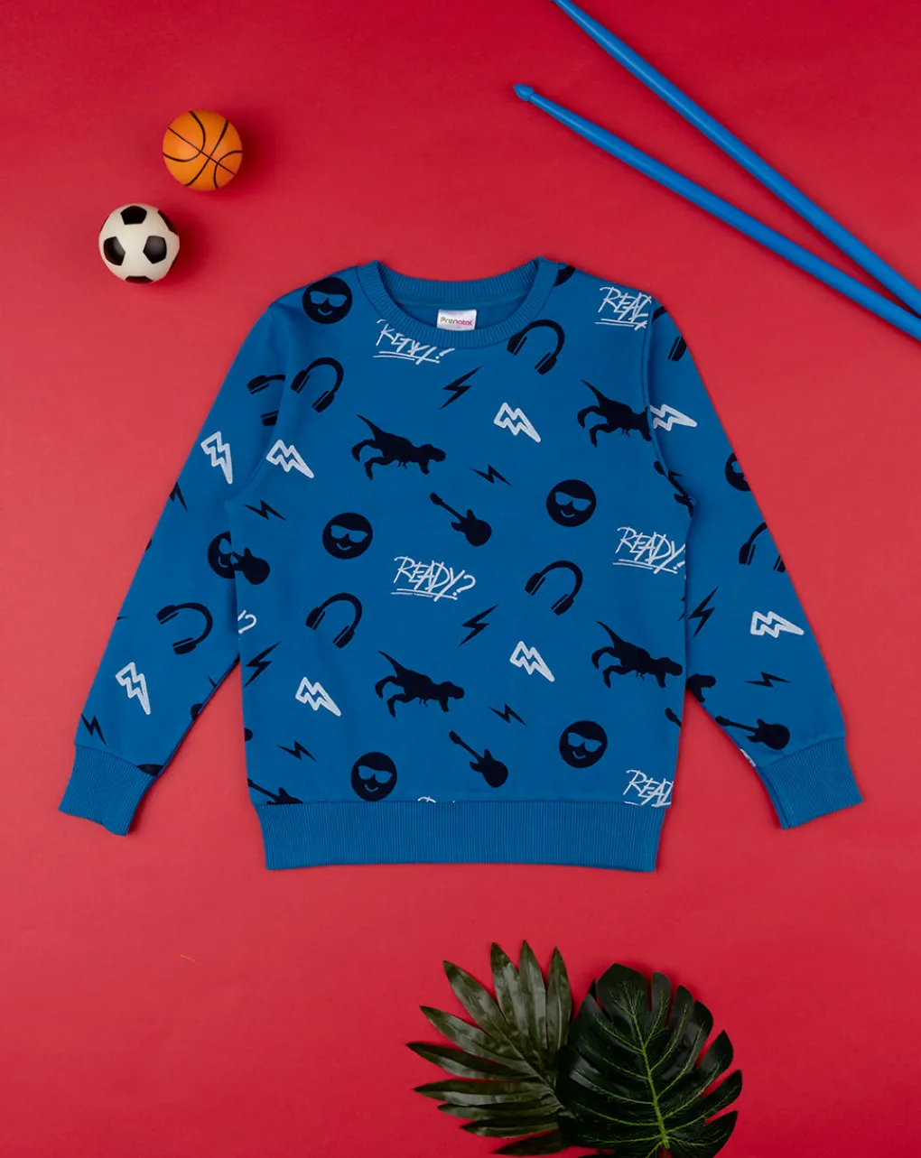 Prenatal Maglioni E Cardigan-Maglia Bimbo Blu "Dinosauro”