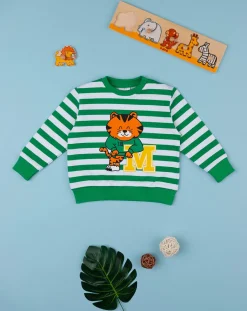 Prenatal Maglioni E Cardigan-Maglia Bimbo French Terry Rigata Con Stampa