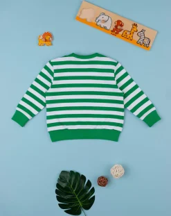 Prenatal Maglioni E Cardigan-Maglia Bimbo French Terry Rigata Con Stampa