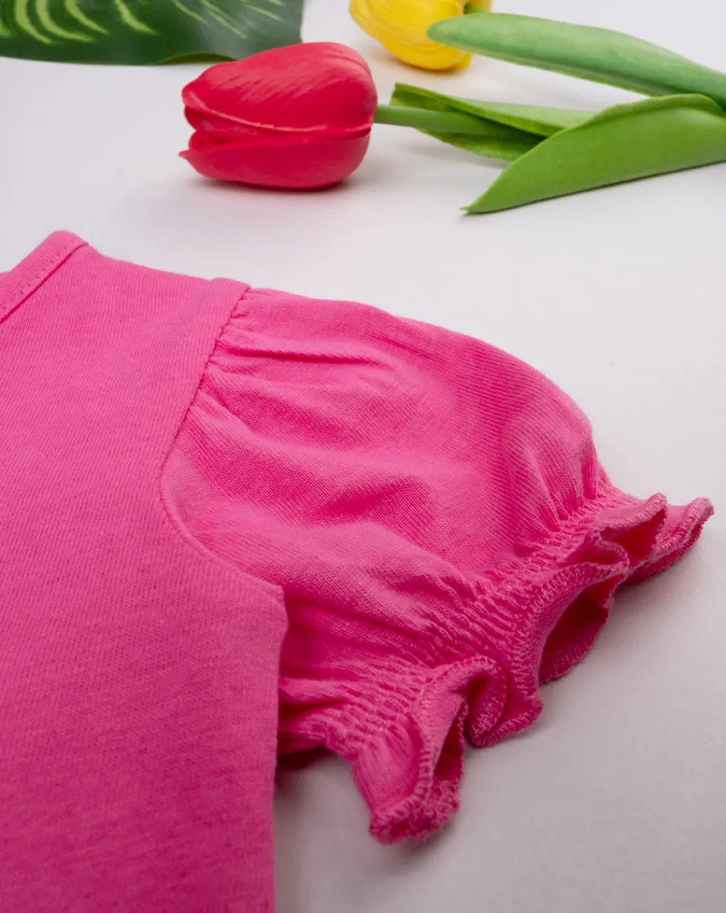 Prenatal Magliette Camicie E Body-Maglia Fucsia Bimba Maniche Corte