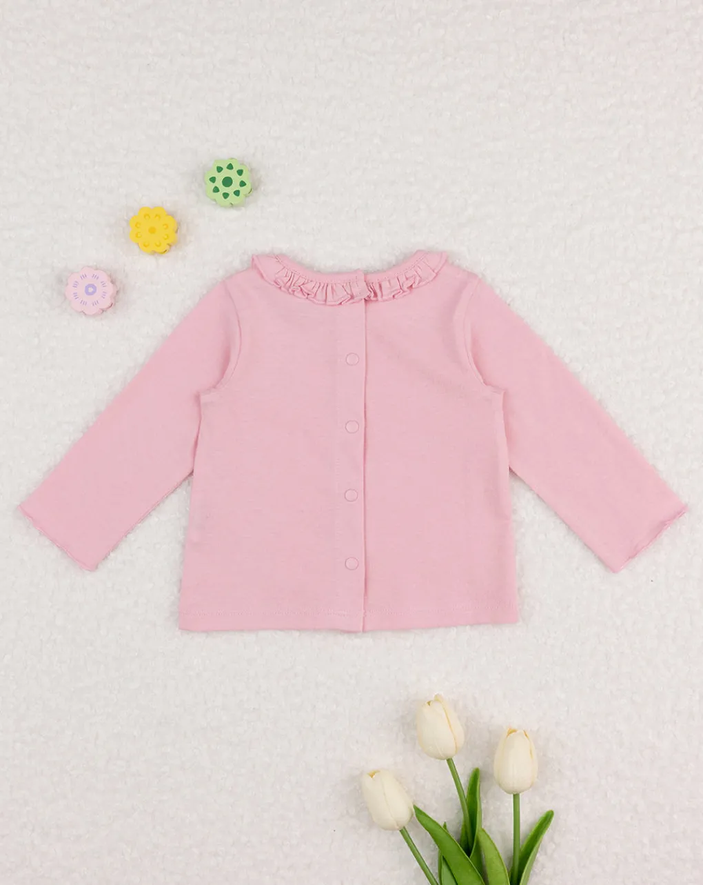 Prenatal Magliette-Maglia Jersey Bimba Rosa