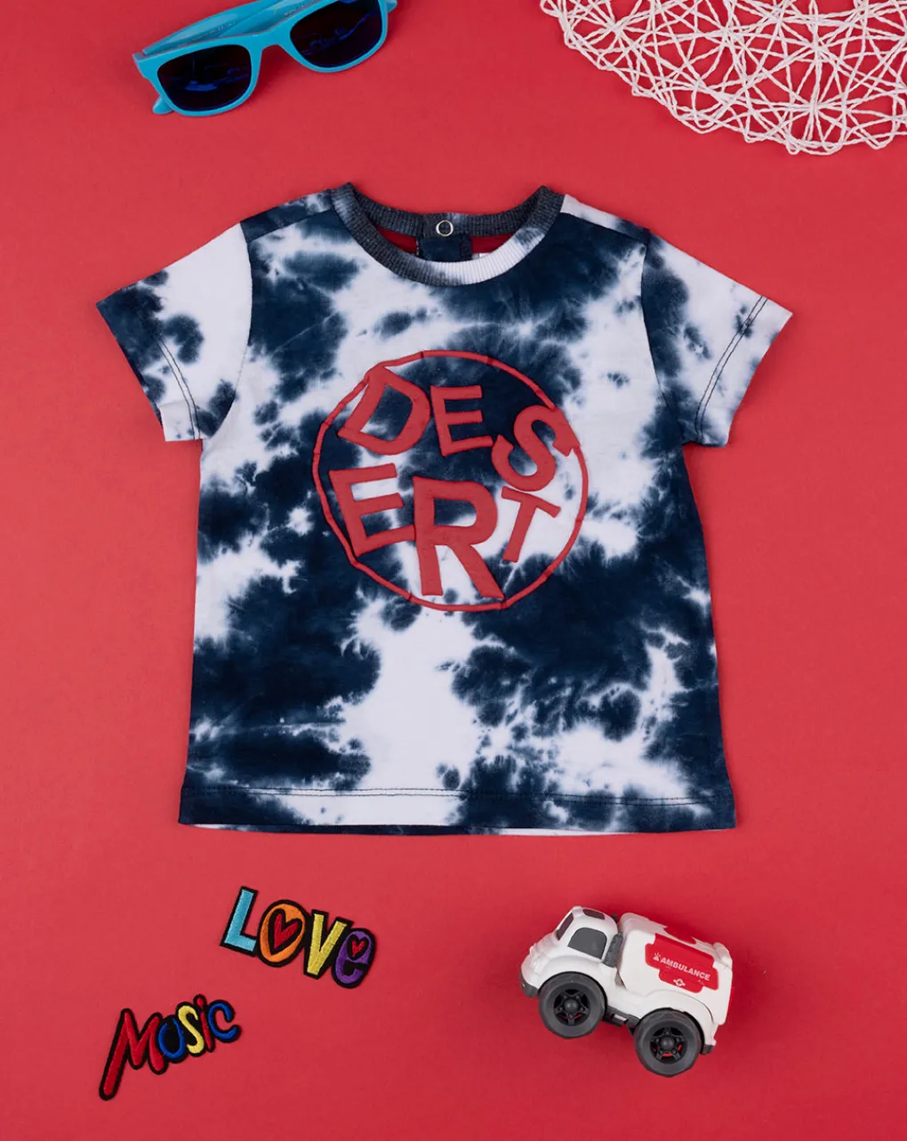 Prenatal Magliette Camicie E Body-Maglia Maniche Corte Bimbo Tie-Dye