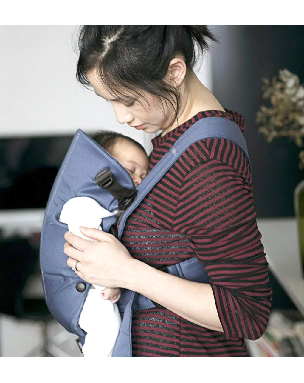 Baby Bjorn Marsupi E Zaini-Marsupio Baby Carrier Mini Vintage Indigo Cotton