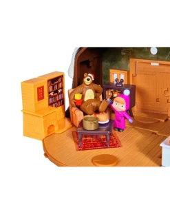 Masha&Orso Giochi Interattivi E Prescolari-Masha & Orso - Masha Casa Di Orso Neve Con Personaggi