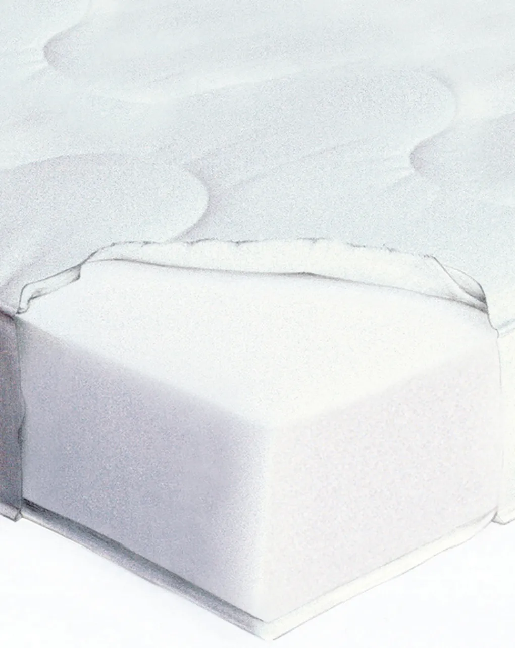 Giordani Materassi E Cuscini-Materasso Antiacaro Non Sfoderabile 115X57X11 Cm