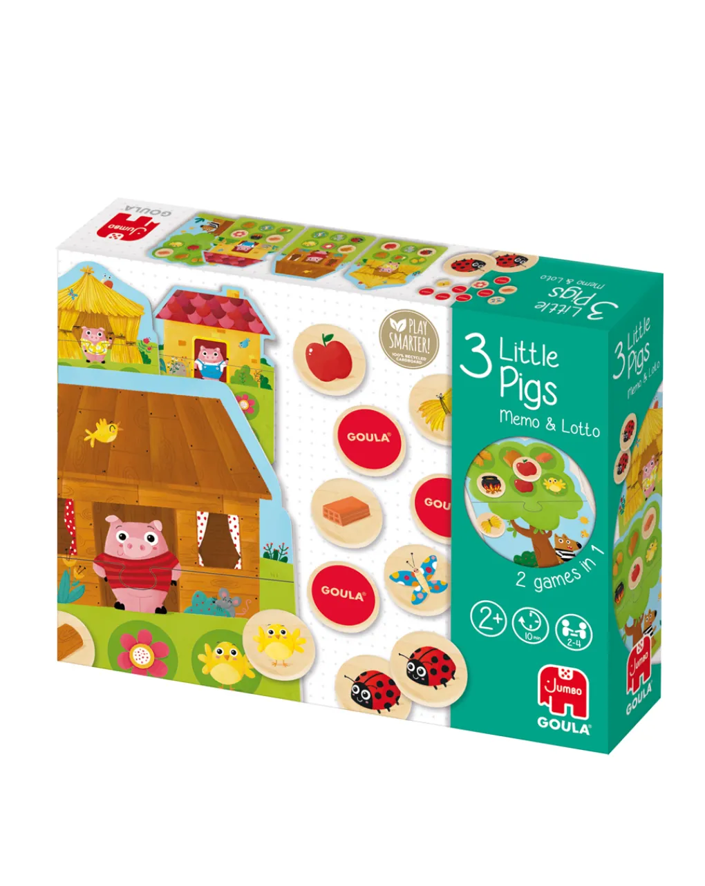 Goula Giochi Didattici-Memo Lotto I 3 Porcellini -