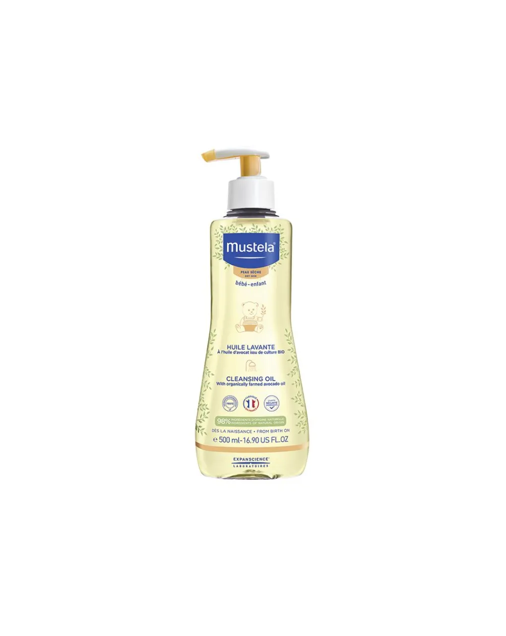 Mustela Creme Olii E Burrocacao-Olio Bagno 500Ml