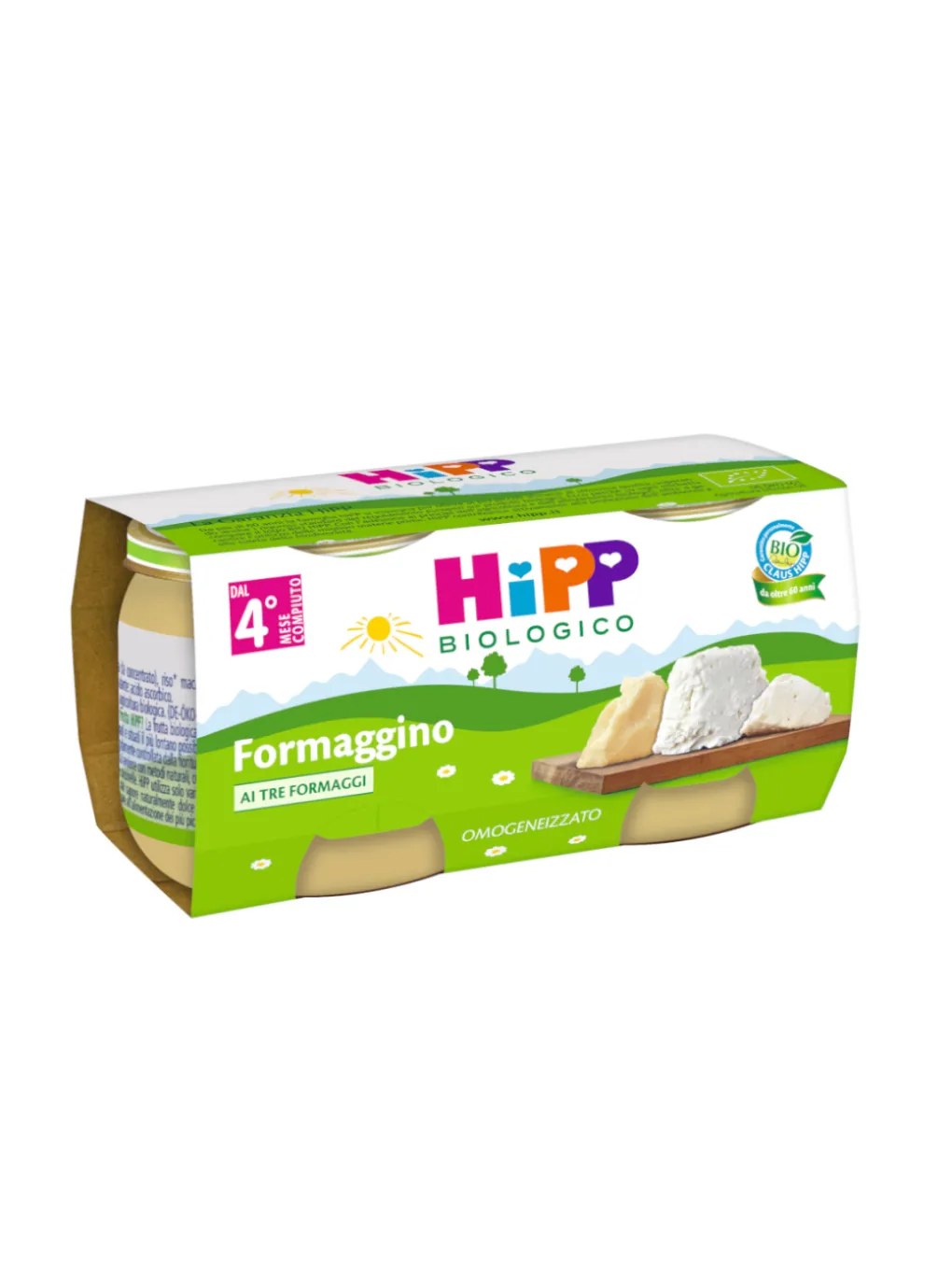 Plasmon Omogeneizzati Verdura E Formaggio-Omo Formaggino Ai Tre Formaggi 2X80G