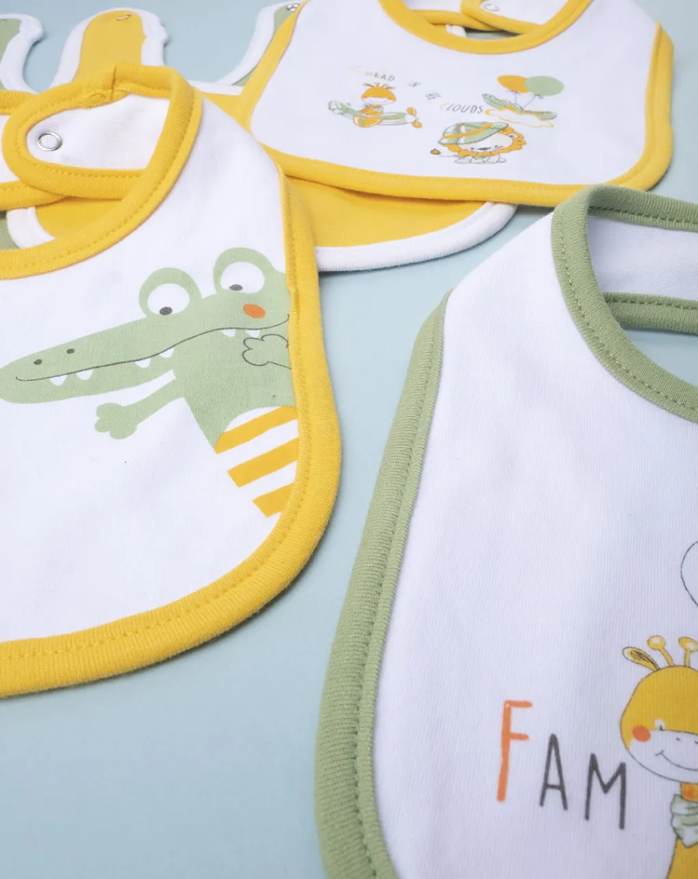 Prenatal Bavaglini-Pack 5 Bavaglini Boy "Family”