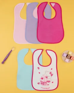 Prenatal Bavaglini-Pack 5 Bavaglini Grandi In Spugna Plastificati