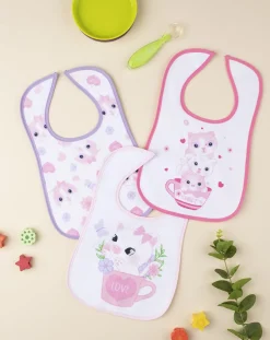 Prenatal Bavaglini-Pack 3 Bavaglini Plastificati Girl