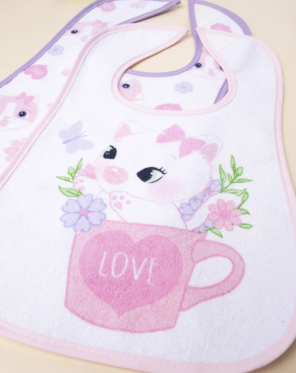 Prenatal Bavaglini-Pack 3 Bavaglini Plastificati Girl