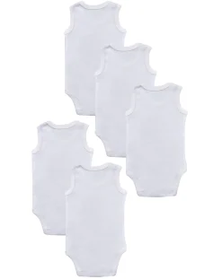 Prenatal Magliette E Body Intimi-Pack 5 Body Bianchi Con Animaletti