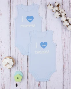 Prenatal Body Intimo E Calze-Pack 2 Body Bimbo Blu