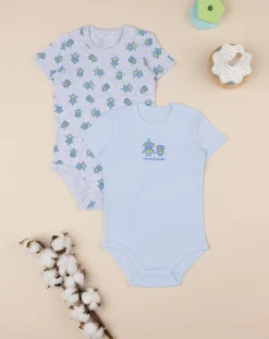 Prenatal Body Intimo E Calze-Pack 2 Body Bimbo Manica Corta