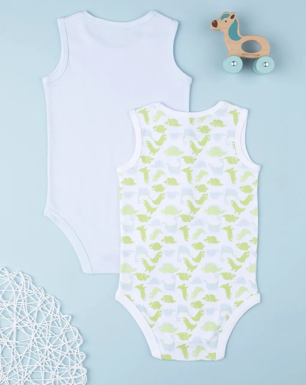Prenatal Body Intimo E Calze-Pack 2 Body Boy "Dino”