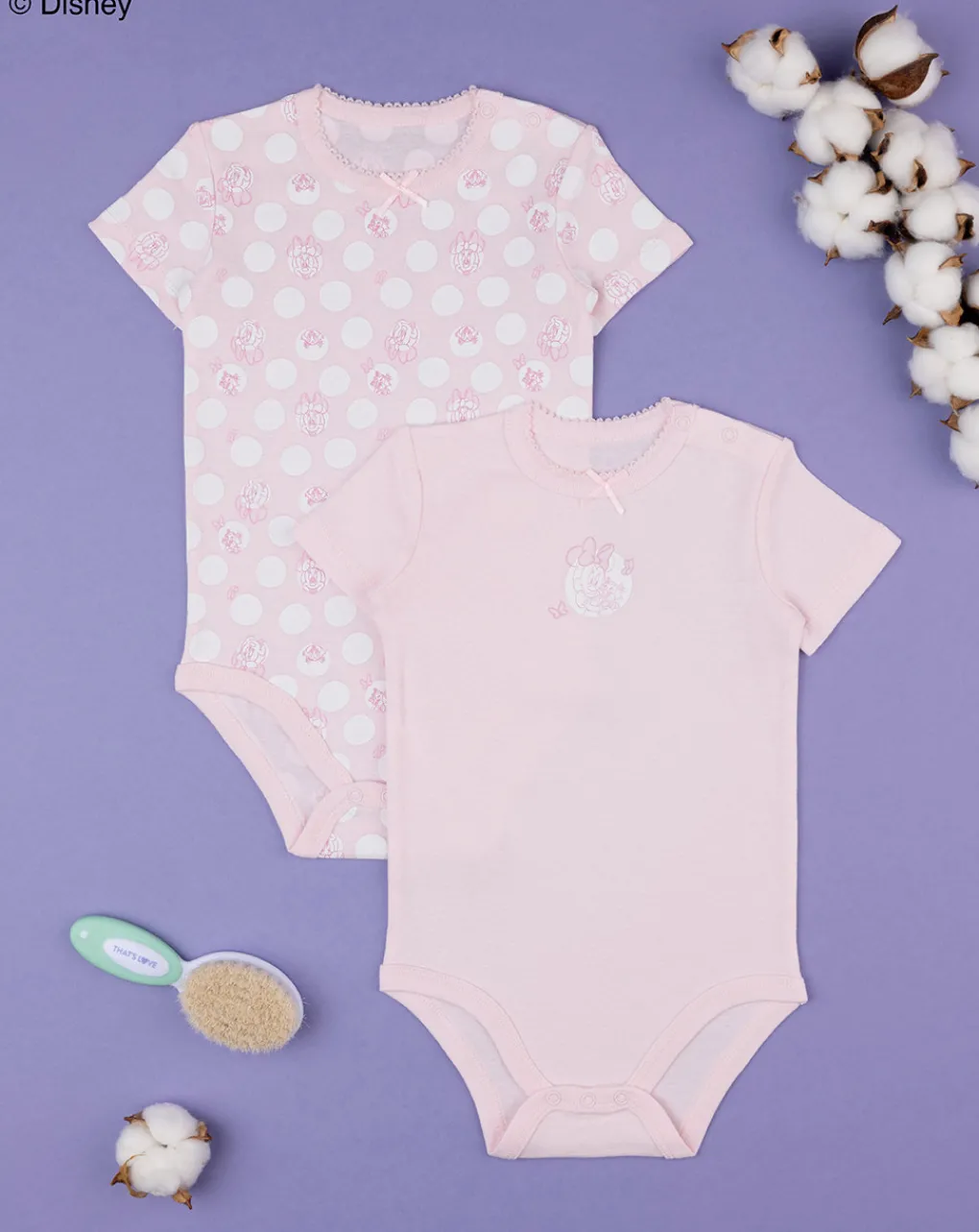 Prenatal Body Intimo E Calze-Pack 2 Body Costina Bimba "Minnie”