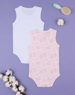 Prenatal Body Intimo E Calze-Pack 2 Body Costina Bimba "Unicorno”