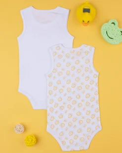 Prenatal Body Intimo E Calze-Pack 2 Body Costina Bimbo "Giungla”