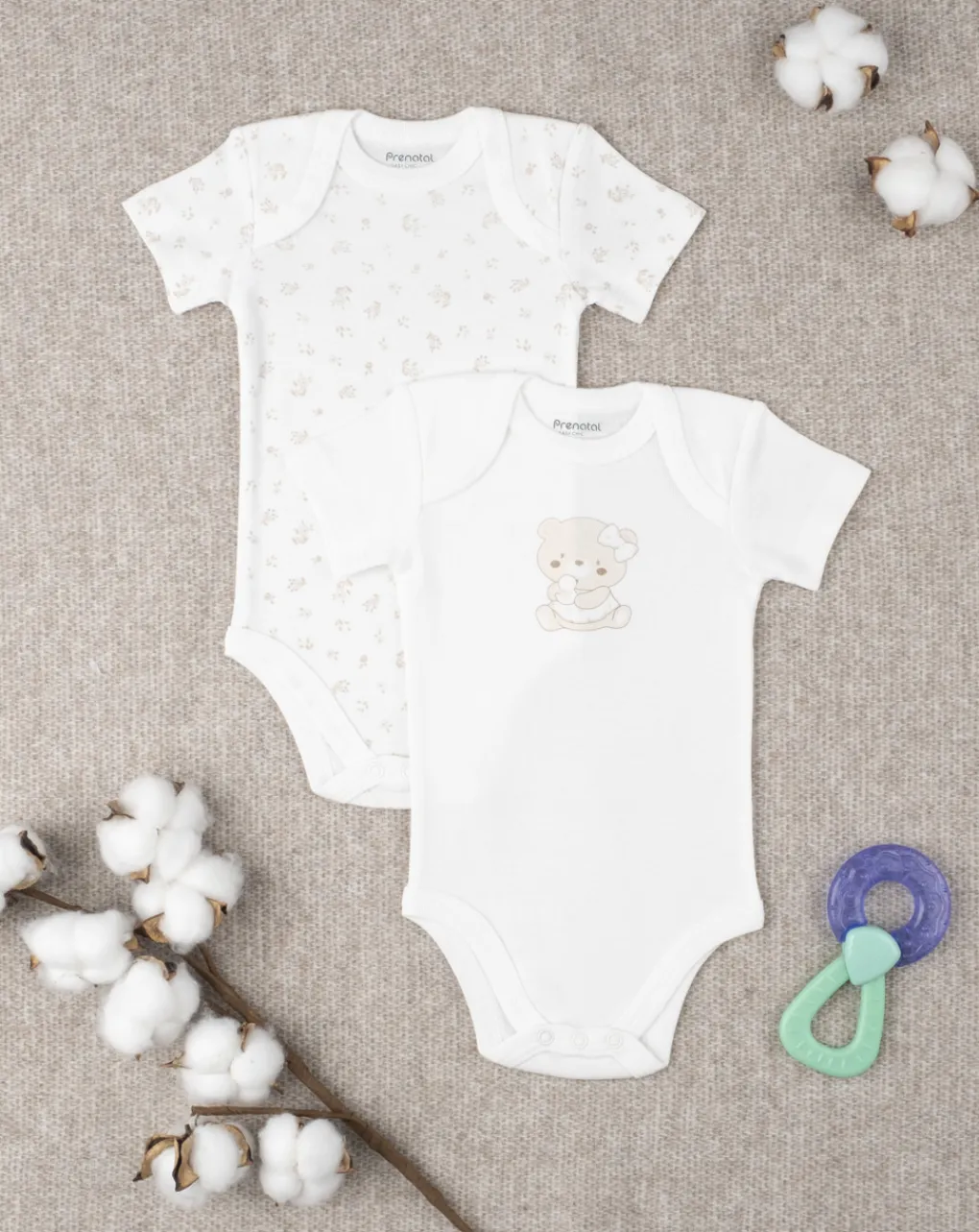 Prenatal Magliette E Body Intimi-Pack 2 Body Girl "Orsetti”